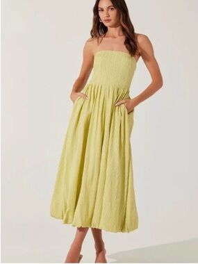 Astr Strapless Sundress